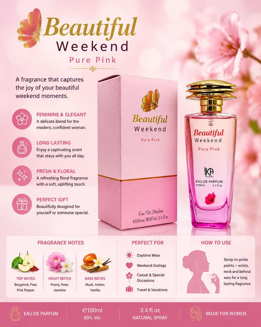Beautiful Weekend Pure Pink Eau De Parfum – 100ml | IKA Paris