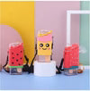 Cute Popsicle Water Bottle For Kids 300ml - Ice Cream Sipper Bottle with Strap