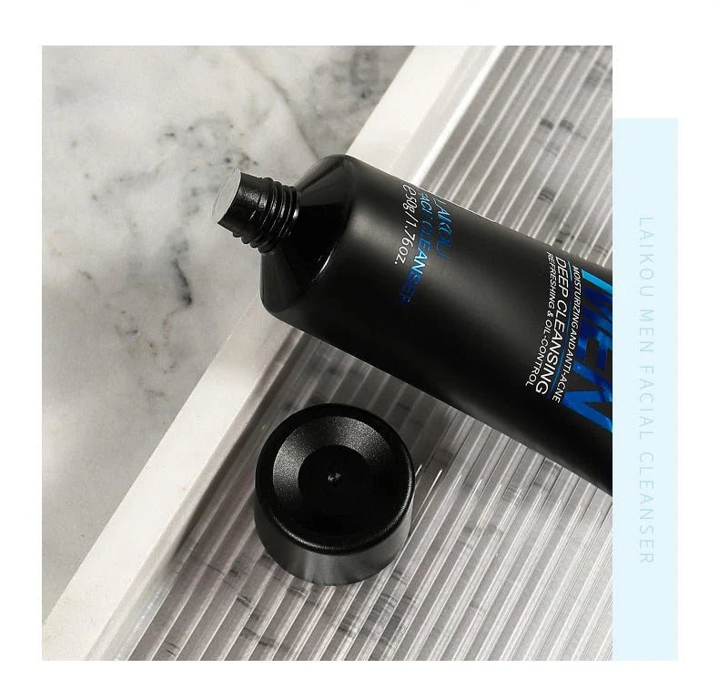 LAIKOU Men Face Cleanser 50g - Moisturizing & Anti-Acne Deep Cleansing