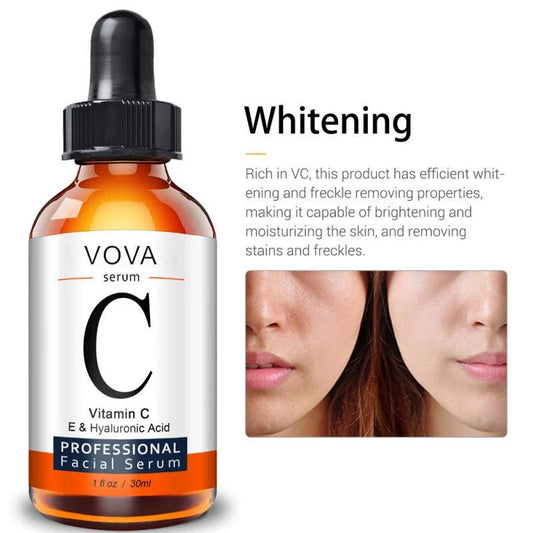 VOVA Vitamin C Facial Serum with Vitamin E & Hyaluronic Acid – 30ml / 1 fl oz