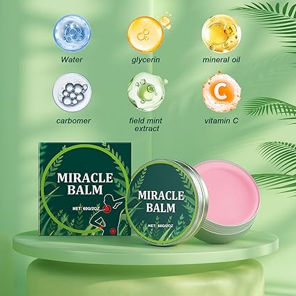 Miracle Balm - Soothing Joint Cream for Back, Hands, Feet and Body