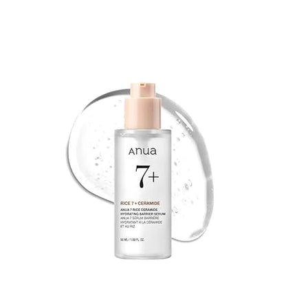 Anua Rice 7+ Ceramide Hydrating Barrier Serum 50ml - Glass Skin & Deep Moisture
