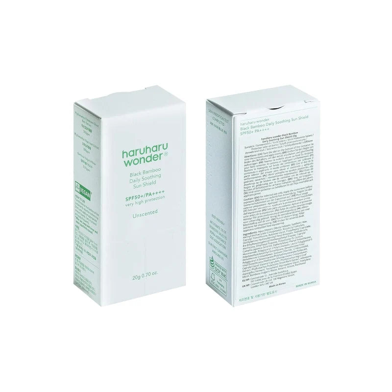 Haruharu Wonder Black Bamboo Daily Soothing Sun Shield 20g - 0.70 Oz - SPF50+ PA++++