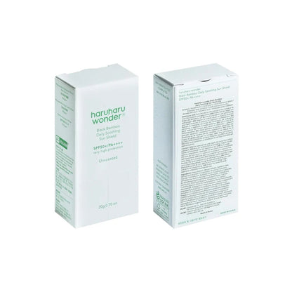 Haruharu Wonder Black Bamboo Daily Soothing Sun Shield 20g - 0.70 Oz - SPF50+ PA++++