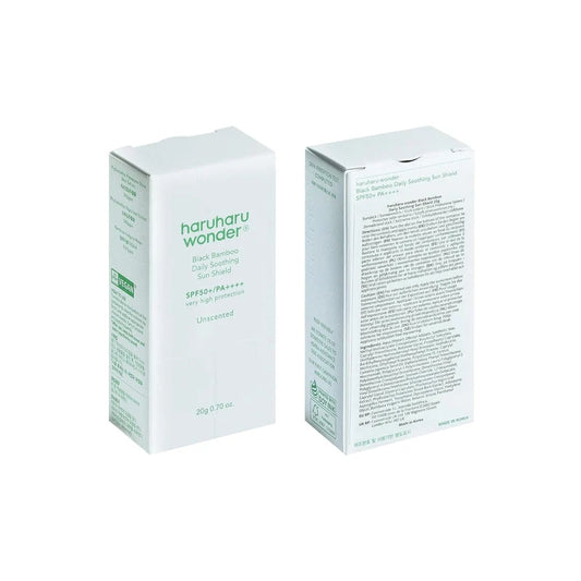 Haruharu Wonder Black Bamboo Daily Soothing Sun Shield 20g - 0.70 Oz - SPF50+ PA++++
