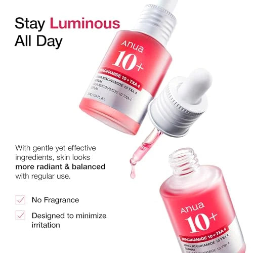 Anua Niacinamide 10 + TXA 4 Serum 30ml - 1.01 FL OZ - Skin Clarity & Glow Serum