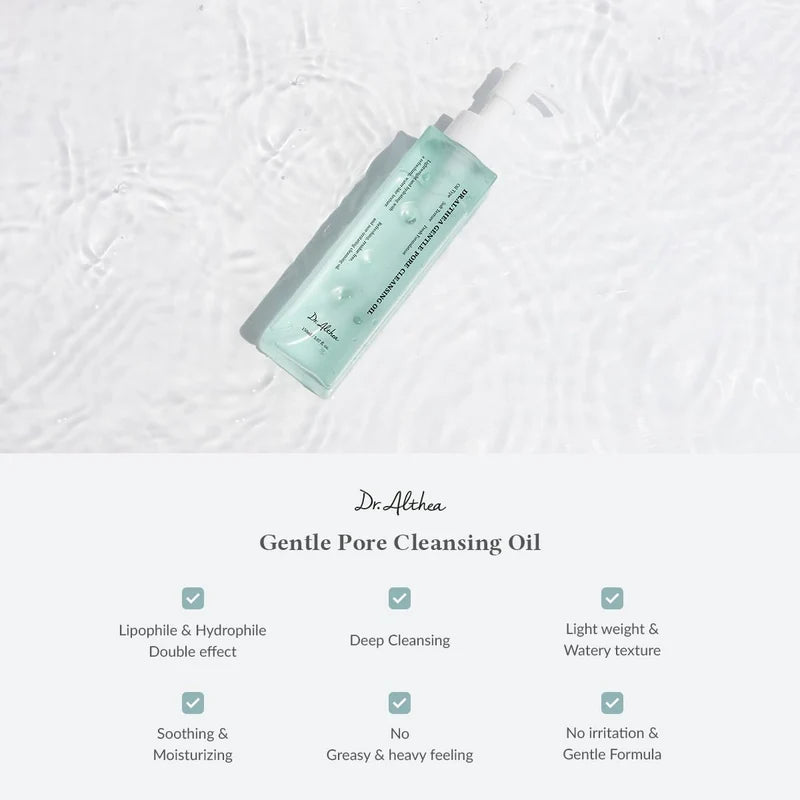 Dr. Althea Gentle Pore Cleansing Oil 150ml - 5.07 Fl Oz - K-Beauty Pore Cleanser