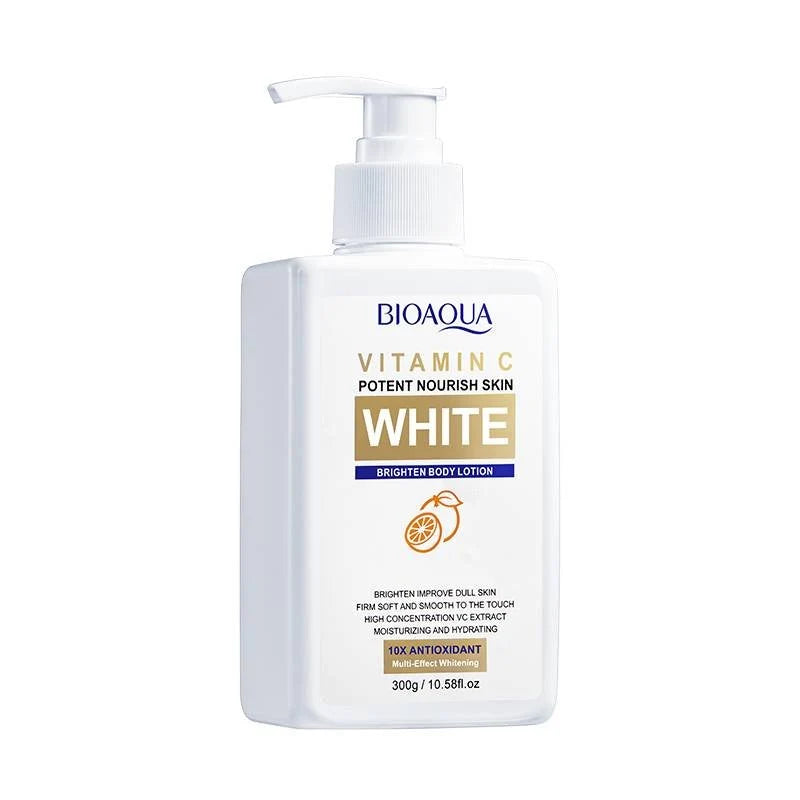 BIOAQUA Vitamin C White Brighten Body Lotion 300g / 10.58 FL.OZ - 10X Antioxidant