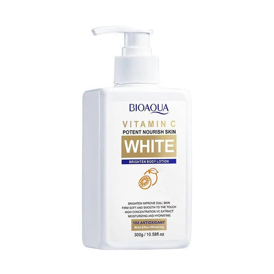 BIOAQUA Vitamin C White Brighten Body Lotion 300g / 10.58 FL.OZ - 10X Antioxidant