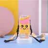 Cute Popsicle Water Bottle For Kids 300ml - Ice Cream Sipper Bottle with Strap