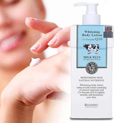 Scentio Milk Plus Whitening Body Lotion Co-Enzyme Q10 - Bright and White - 400ml