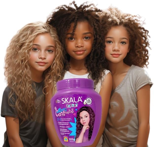 Skala Expert Mais Cachinhos 2-in-1 Leave-In + Hydrating Cream 1000g (35.2 oz) - For Curly Hair - Kids