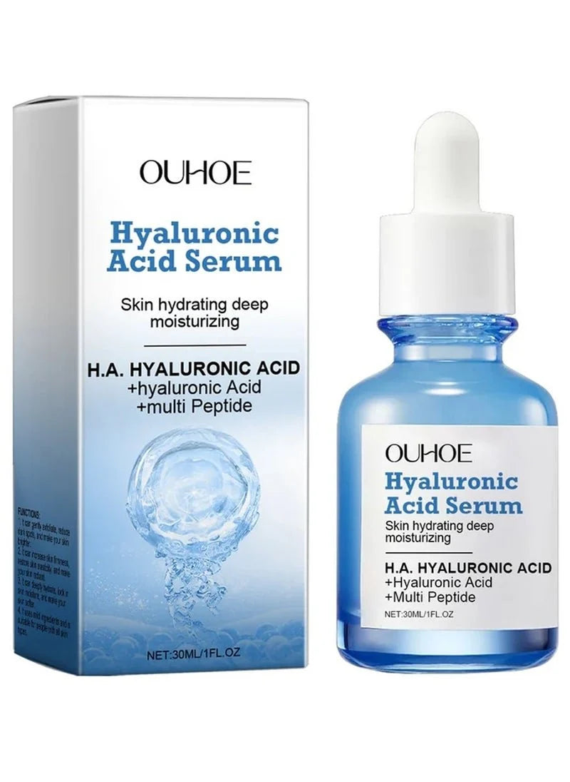 OUHOE Hyaluronic Acid Serum 30ml / 1 fl oz – Hydrating Facial Serum with Multi Peptide