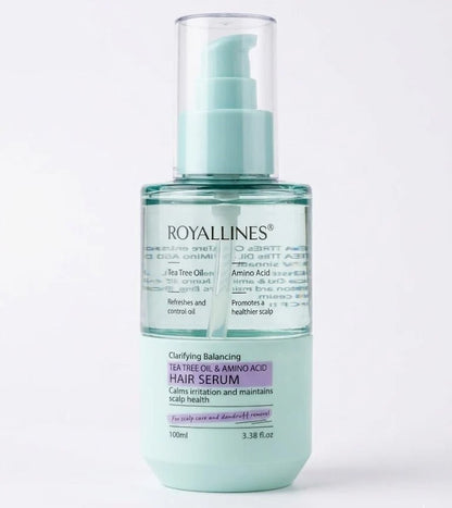 ROYALLINES Tea Tree Oil & Amino Acid Hair Serum – Clarifying Balancing Scalp Care, 100 mL / 3.38 fl oz