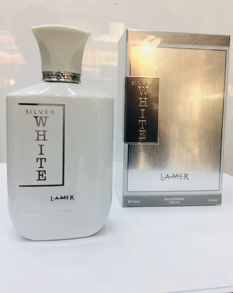 Silver White Eau de Parfum 100ml – Elegant Long-Lasting Fragrance by LAMER