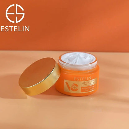 ESTELIN Vitamin C Plus Day Cream 50g - Brightening & Anti-Aging with Hyaluronic Acid & Niacinamide